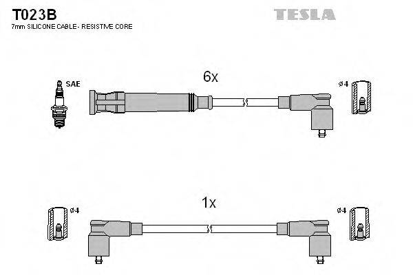 TESLA T023B Комплект дротів запалювання