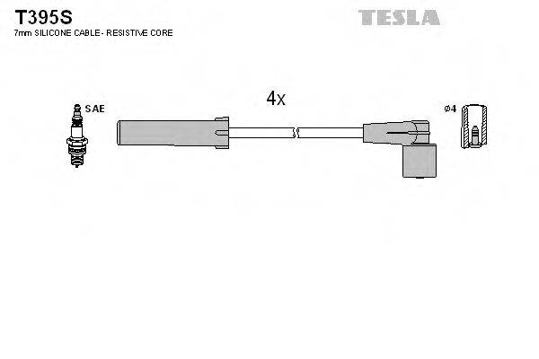 TESLA T395S Комплект дротів запалювання