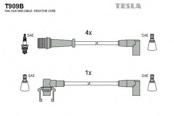 TESLA T909B Комплект дротів запалювання