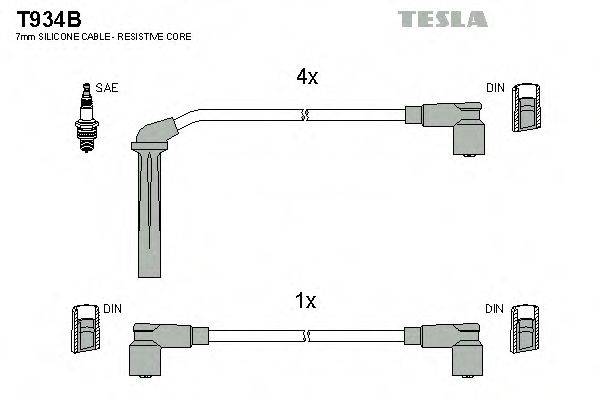 TESLA T934B Комплект дротів запалювання