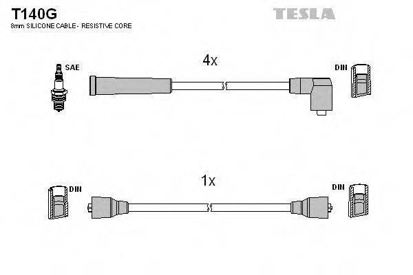 TESLA T140G Комплект дротів запалювання