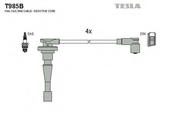 TESLA T985B Комплект дротів запалювання