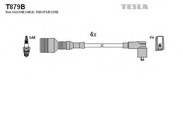 TESLA T879B Комплект дротів запалювання