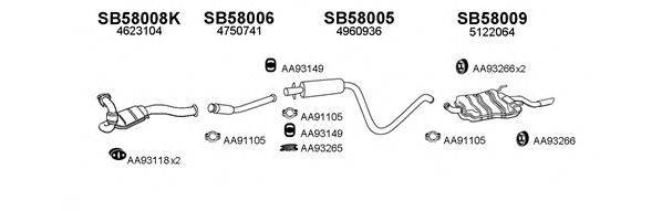 VENEPORTE 580013 Система випуску ОГ