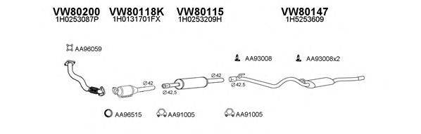 VENEPORTE 800323 Система випуску ОГ