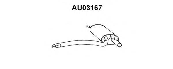 VENEPORTE AU03167 Передглушувач вихлопних газів