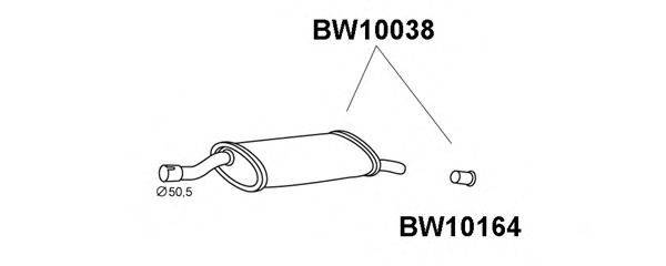 VENEPORTE BW10038 Глушник вихлопних газів кінцевий