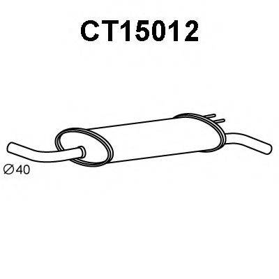 VENEPORTE CT15012 Глушник вихлопних газів кінцевий