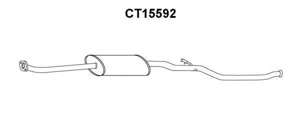 VENEPORTE CT15592 Середній глушник вихлопних газів