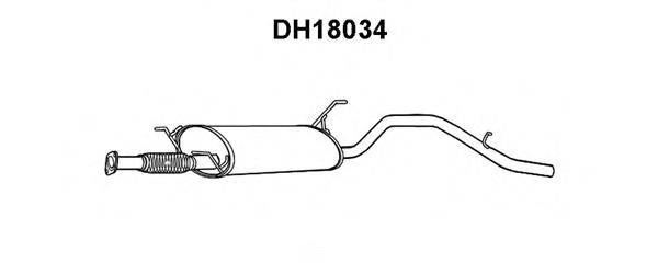 VENEPORTE DH18034 Глушник вихлопних газів кінцевий