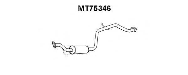 VENEPORTE MT75346 Середній глушник вихлопних газів