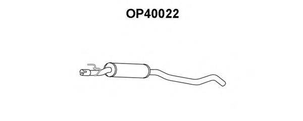 VENEPORTE OP40022 Середній глушник вихлопних газів