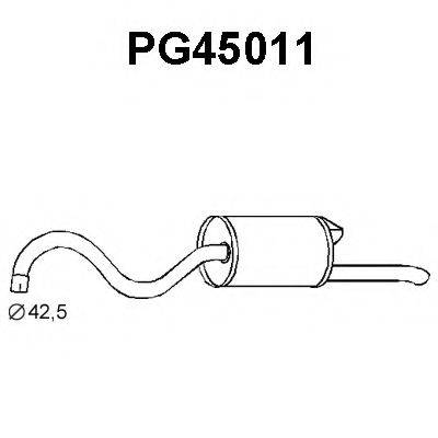 VENEPORTE PG45011 Глушник вихлопних газів кінцевий