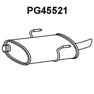 VENEPORTE PG45521 Глушник вихлопних газів кінцевий