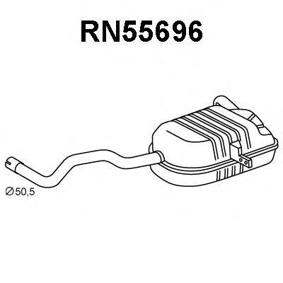 VENEPORTE RN55696 Глушник вихлопних газів кінцевий
