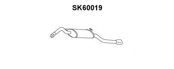 VENEPORTE SK60019 Глушник вихлопних газів кінцевий