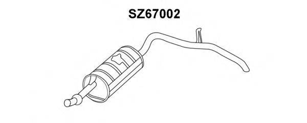 VENEPORTE SZ67002 Глушник вихлопних газів кінцевий