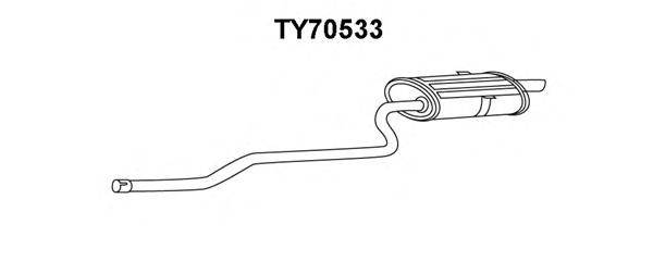 VENEPORTE TY70533 Глушник вихлопних газів кінцевий