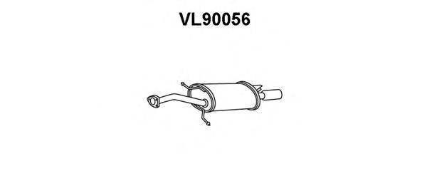 VENEPORTE VL90056 Глушник вихлопних газів кінцевий