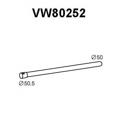 VENEPORTE VW80252 Труба вихлопного газу