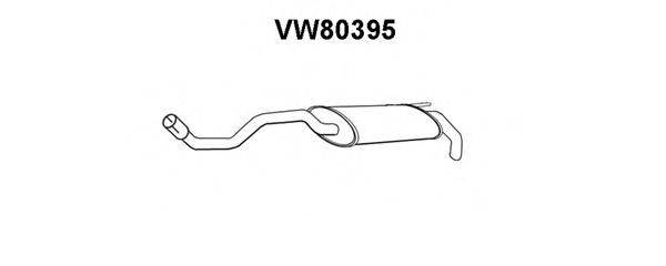 VENEPORTE VW80395 Глушник вихлопних газів кінцевий