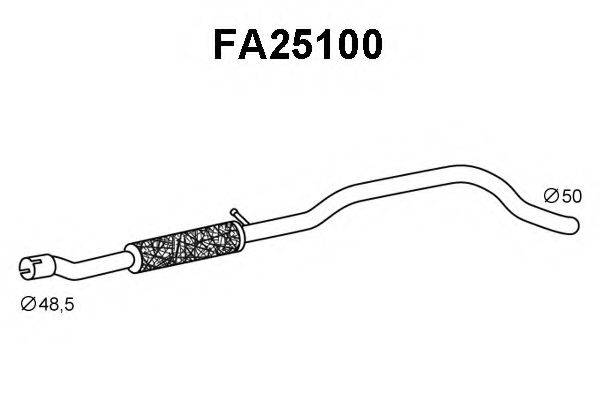 VENEPORTE FA25100 Труба вихлопного газу