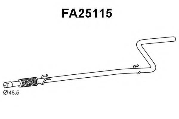 VENEPORTE FA25115 Труба вихлопного газу