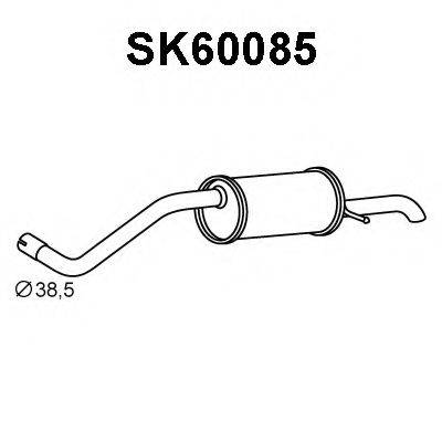 VENEPORTE SK60085 Глушник вихлопних газів кінцевий