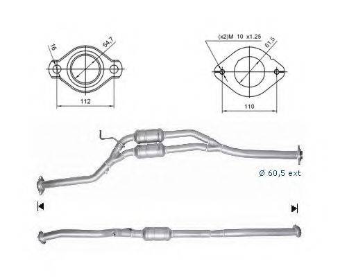 MAGNAFLOW 69708D Каталізатор