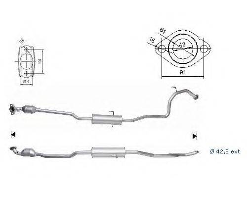 MAGNAFLOW 68017 Каталізатор