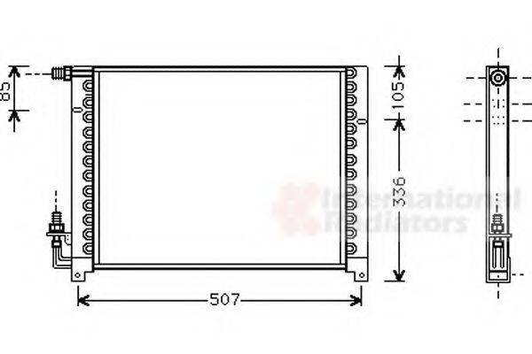 VAN WEZEL 01005061 Конденсатор, кондиціонер