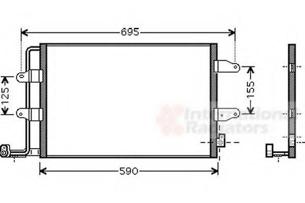 VAN WEZEL 58005252 Конденсатор, кондиціонер