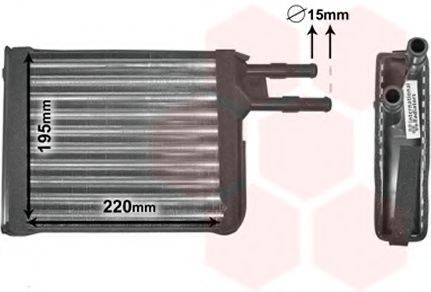 VAN WEZEL 09006128 Теплообмінник, опалення салону