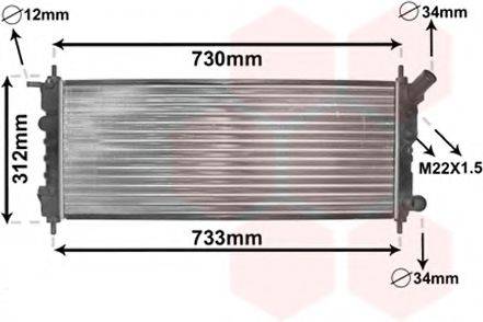 VAN WEZEL 37002263 Радіатор, охолодження двигуна