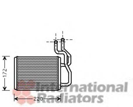 VAN WEZEL 83006088 Теплообмінник, опалення салону