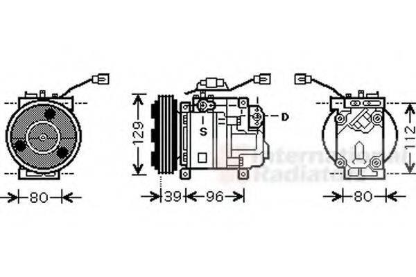 VAN WEZEL 2700K200 Компресор, кондиціонер