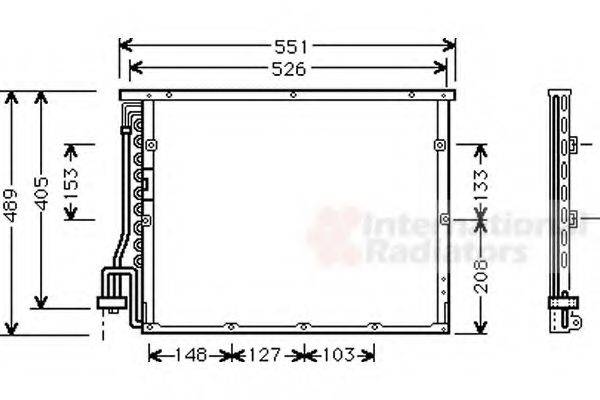 VAN WEZEL 06005148 Конденсатор, кондиціонер