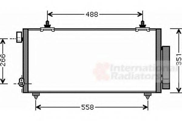 VAN WEZEL 53005381 Конденсатор, кондиціонер