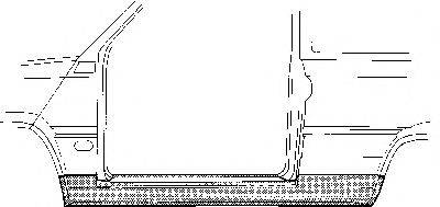 VAN WEZEL 1707102 Накладка порога