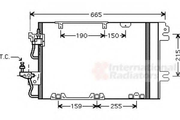 VAN WEZEL 37005384 Конденсатор, кондиціонер