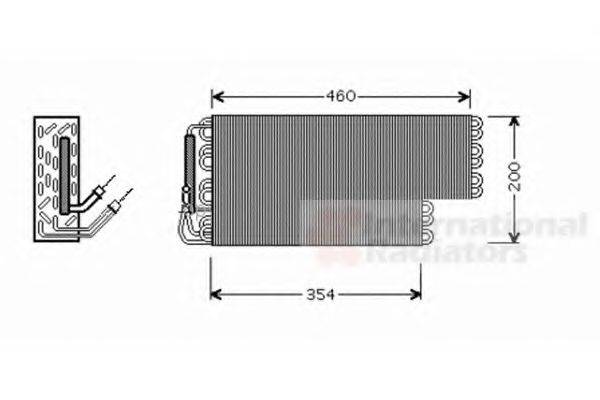 VAN WEZEL 3000V384 Випарник, кондиціонер