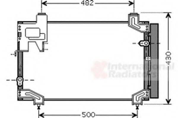 VAN WEZEL 53005394 Конденсатор, кондиціонер