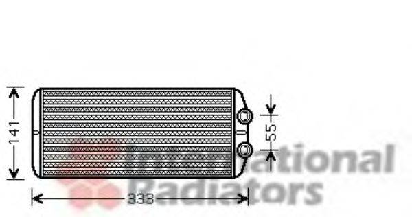 VAN WEZEL 40006312 Теплообмінник, опалення салону