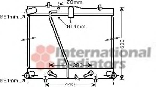 VAN WEZEL 53002434 Радіатор, охолодження двигуна