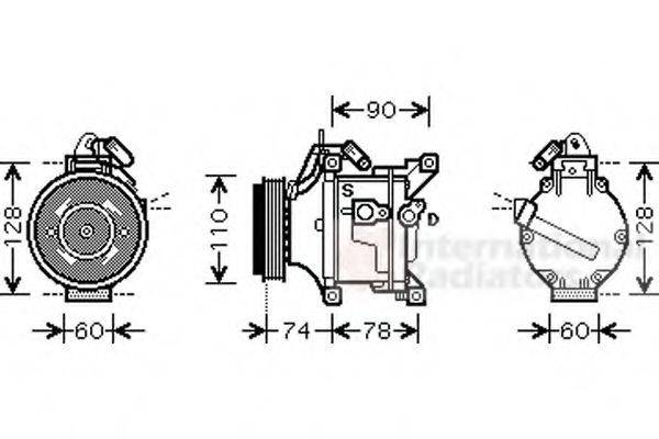 VAN WEZEL 5300K470 Компресор, кондиціонер