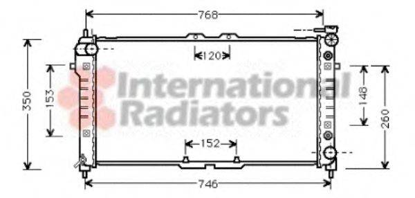 VAN WEZEL 27002037 Радіатор, охолодження двигуна