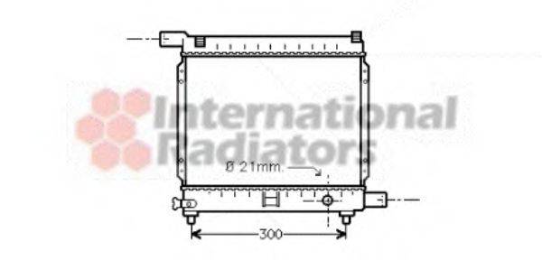 VAN WEZEL 30002179 Радіатор, охолодження двигуна