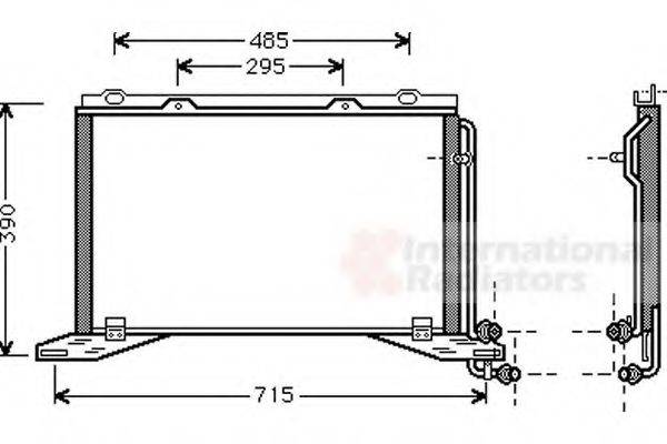 VAN WEZEL 30005222 Конденсатор, кондиціонер