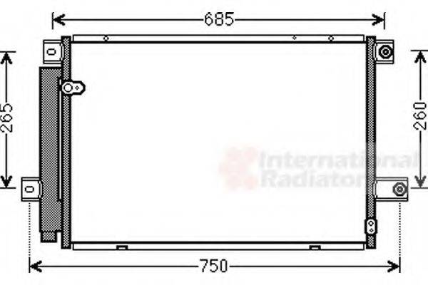 VAN WEZEL 53005559 Конденсатор, кондиціонер