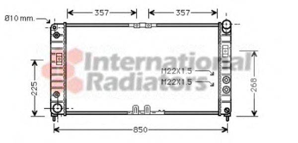 VAN WEZEL 37002286 Радіатор, охолодження двигуна